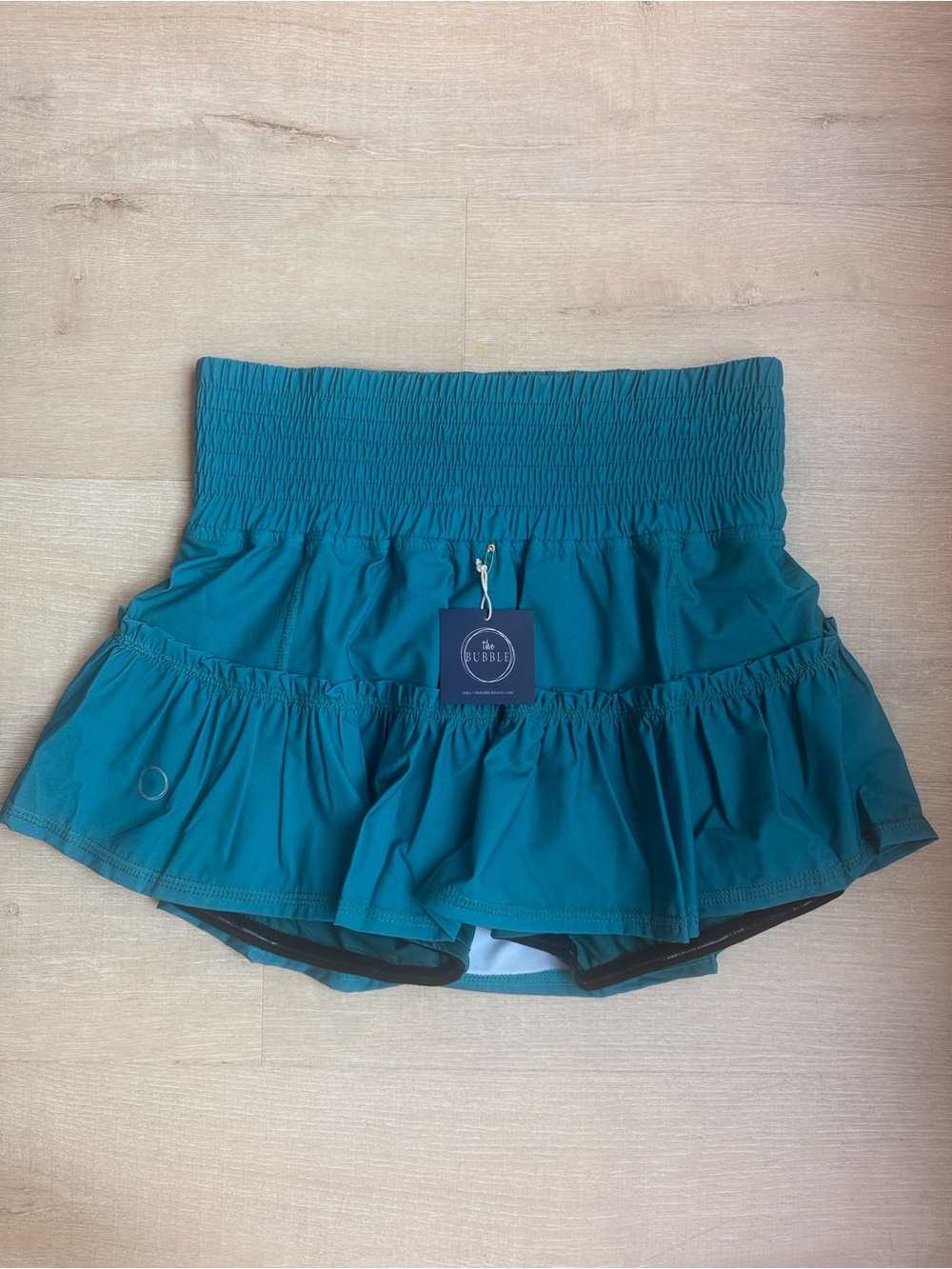 NEW! Bubble Lifestyle size M Teal Ruffle Tennis Skort